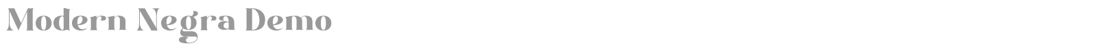 Modern Negra font preview